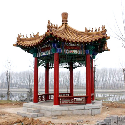 单体古建凉亭 