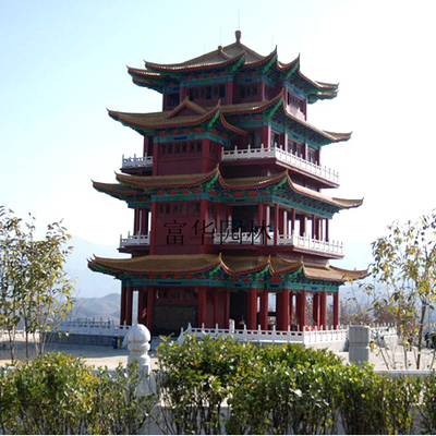 四层古建塔 